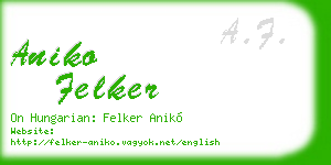 aniko felker business card