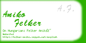 aniko felker business card